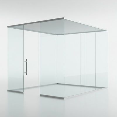 Καλή τιμή. 100 mm πάχος Σύγχρονη γυάλινη γραφειακή διαχωριστική και διαχωριστική λύση σε απευθείας σύνδεση