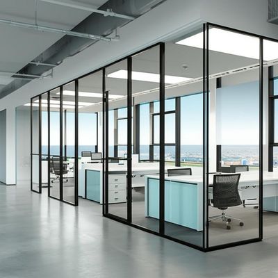 Καλή τιμή. Single Glazed Office Glass Partition Wall with Sound Insulation and 108mm/90mm Thickness for Panoramic System σε απευθείας σύνδεση