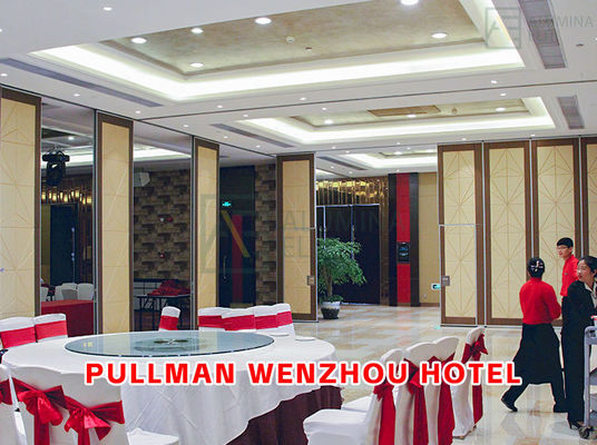 Καλή τιμή. Ξενοδοχείο Pullman Wenzhou: Ακουστικό κινητό διαχωριστικό τοίχο με βαθμολογία STC 42-56dB και πάχος 105CM για αίθουσες δεξιώσεων και εκθεσιακούς χώρους σε απευθείας σύνδεση